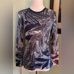 NIC+ZOE  NEW Layered Leaves Crewneck Sweater size XS S
